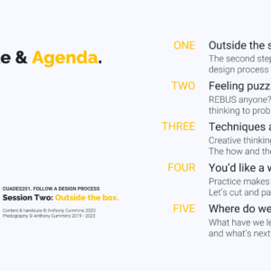 CUADES201 Follow a Design Process Lesson Plan and Resources