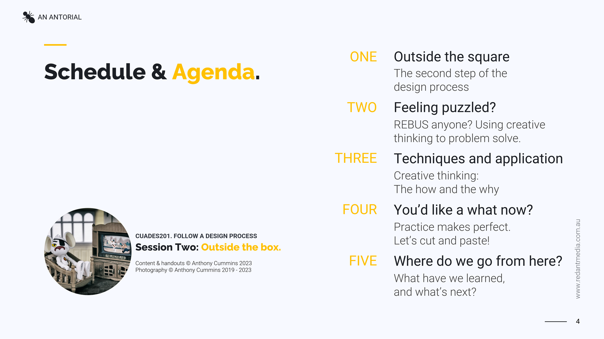 CUADES201 Follow a Design Process Lesson Plan and Resources